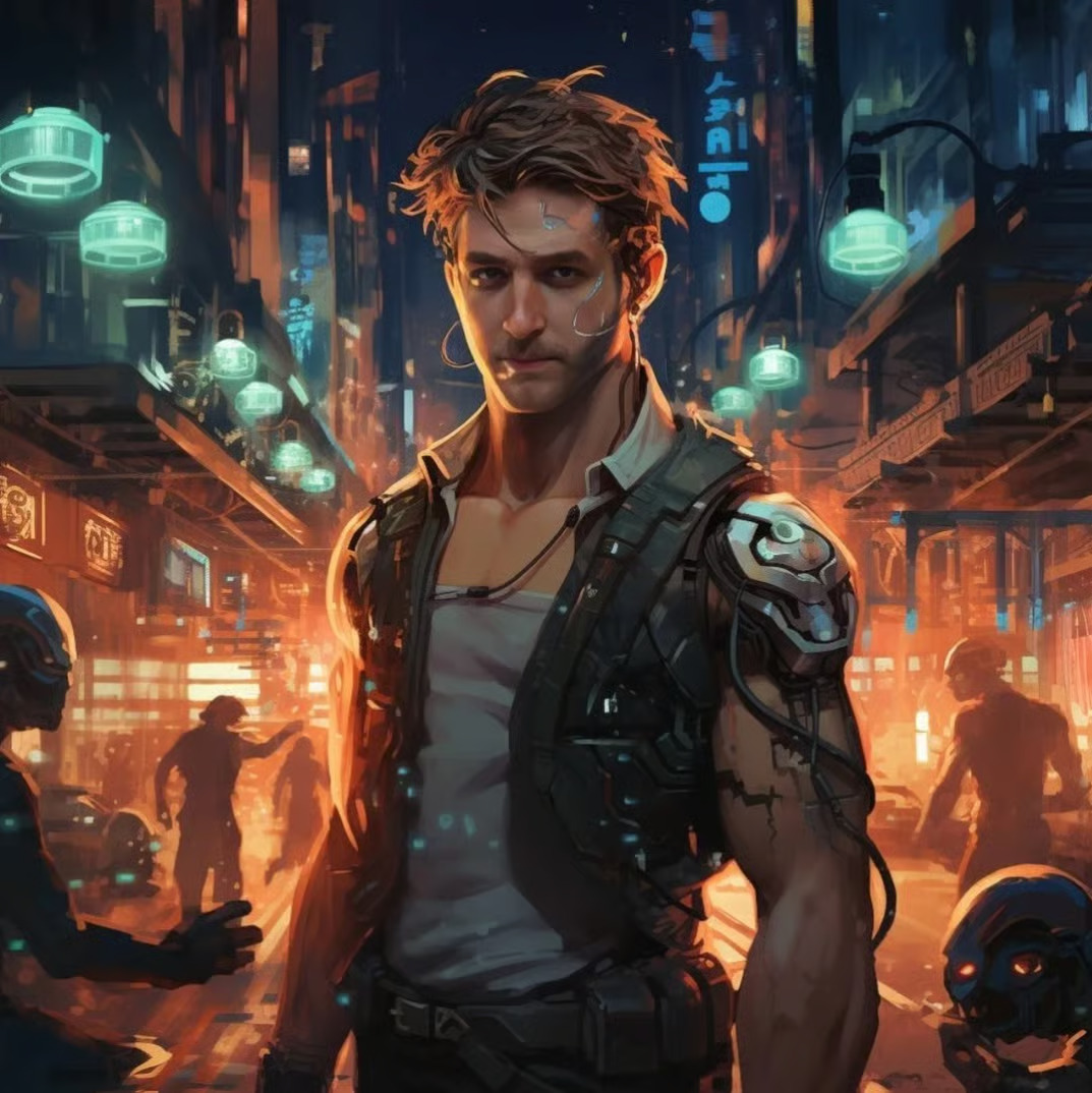 AI-generated art of Keon in the future